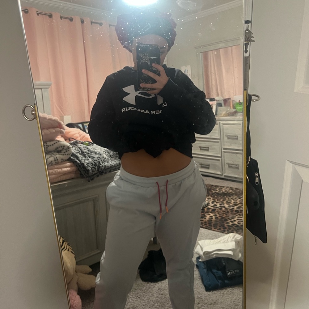 Under Armour Women Light Gray Joggers